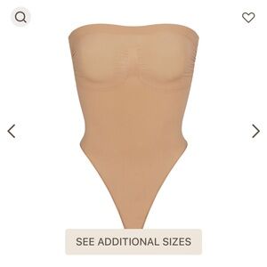 Skims strapless thong bodysuit